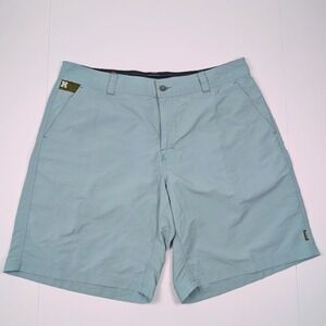 Howler Bros Horizon Hybrid Shorts Mens 38 Teal Green Nylon Utility Outdoors Hike